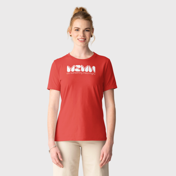 Premium-T-Shirt aus mittelschwerer Baumwolle für Damen