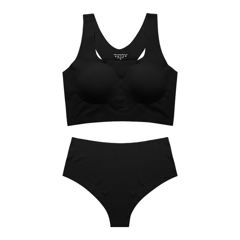 Lightweight Women's Underwear Set, Bra Tank and Bottom with Removable Cups
