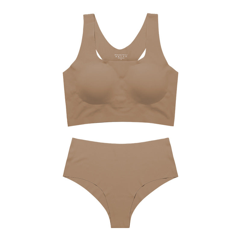 Lightweight Women's Underwear Set, Bra Tank and Bottom with Removable Cups