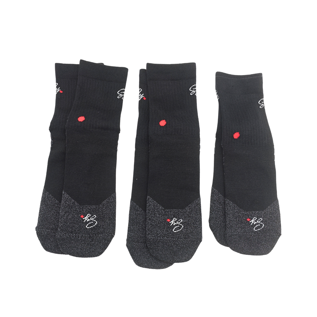 A pack of black SY crew socks
