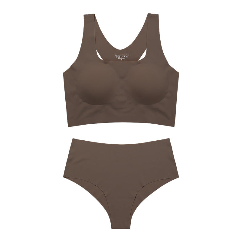 Lightweight Women's Underwear Set, Bra Tank and Bottom with Removable Cups